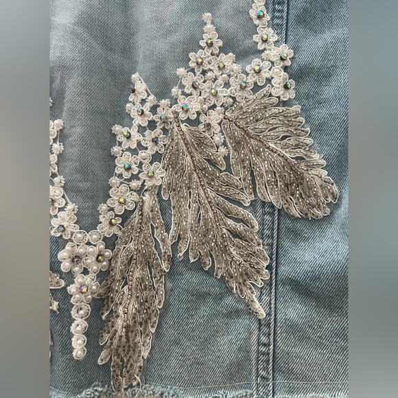 Original Whitney Embellished Denim Jacket Small - Picture 5 of 11